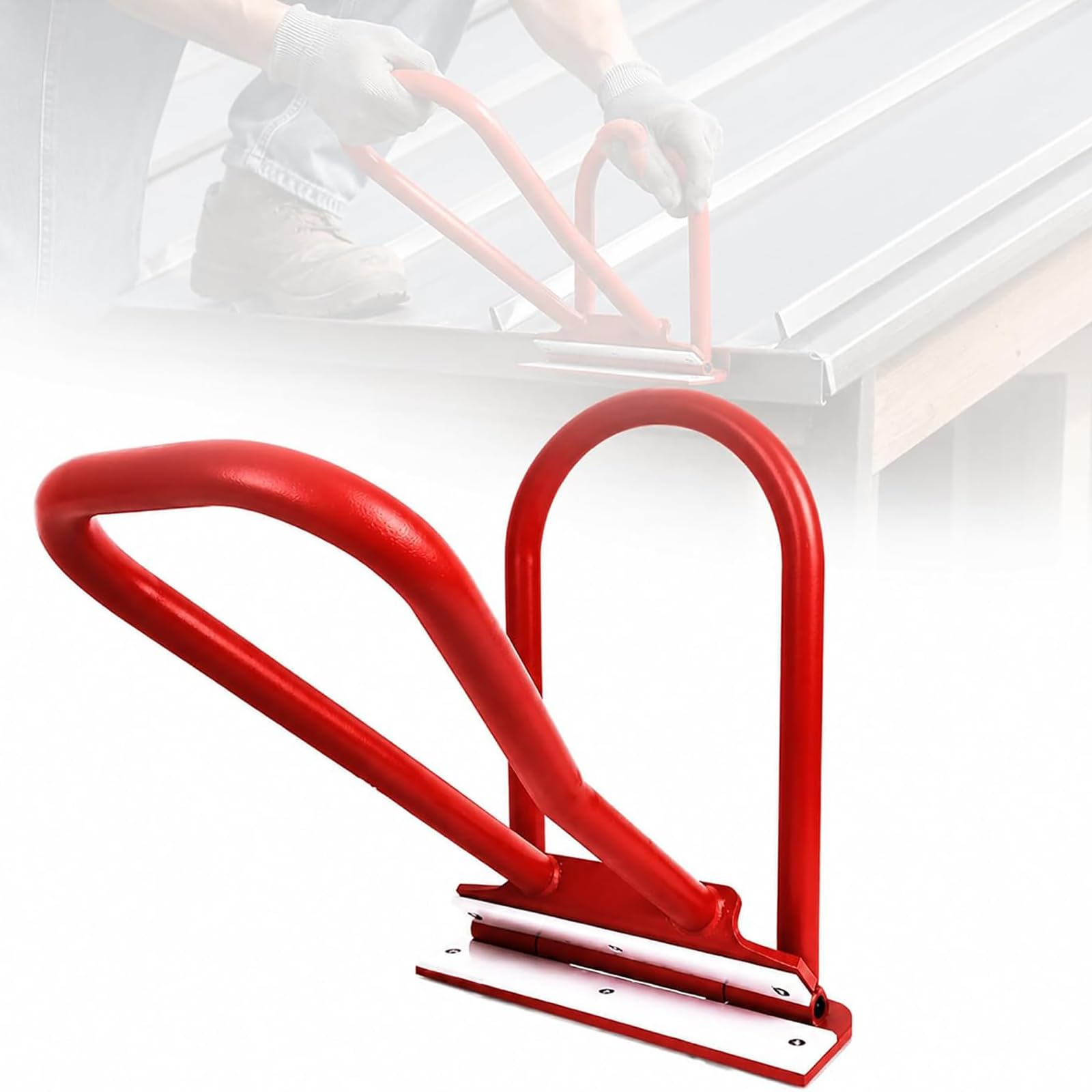 XNXYSMKJ Roof Eaves Seam Bender, Standing Seam Roofing Tool, 90-180° Roof Edge Hemming Crimper,Steel Seam Locker for Standing Seam Mechanical Lock