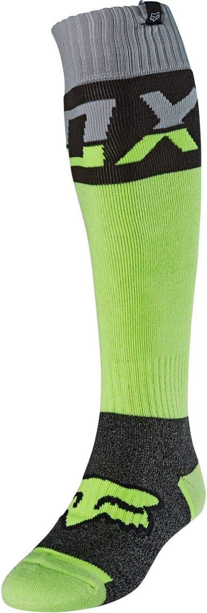 Fox Racing Mens FRI Thick Sock,Fluorescent Yellow - Afterburn,Medium