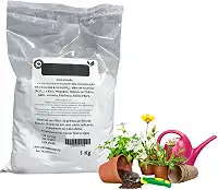 Terra de Diatomáceas, Defensivo Natural para Plantas, Repelente contra Insetos, Ácaros, Pulgões e Cochonilhas