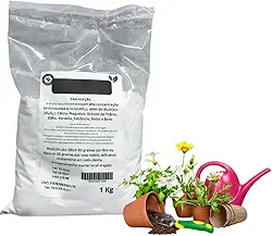 Terra de Diatomáceas, Defensivo Natural para Plantas, Repelente contra Insetos, Ácaros, Pulgões e Cochonilhas