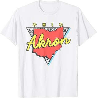 Akron Ohio Retro Triangle OH City T-Shirt