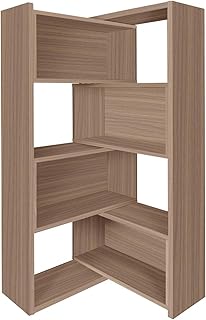 Expandable 3-in-1 Convertible Bookcase with Adjustable Width, Corner & S...