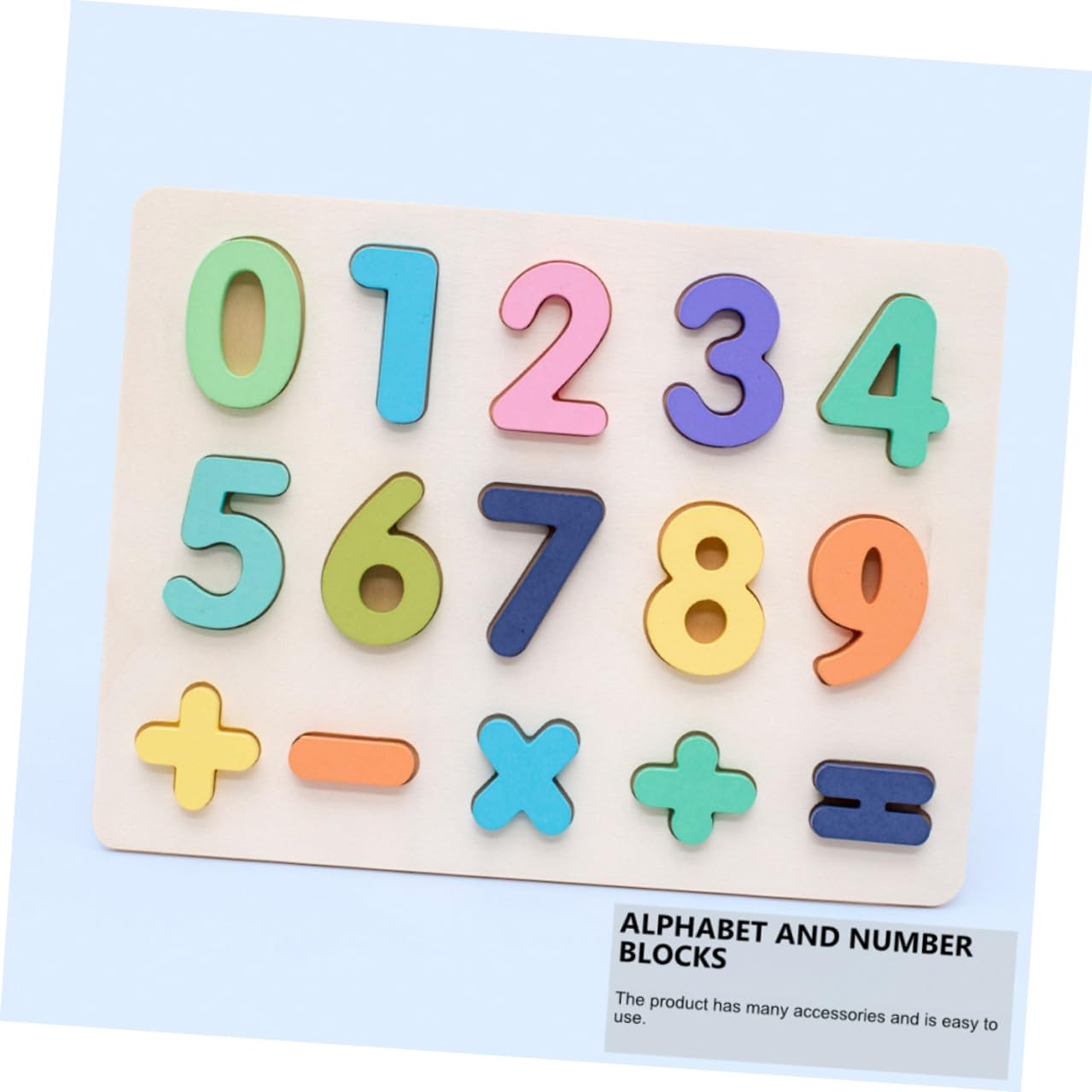 Puzzle Educativi per Ragazzo Ragazza Lettere e Numeri in Materiale Sintetico, Set da 4 Pezzi Colorati per Riconoscimento Precoce e Sviluppo Cognitivo