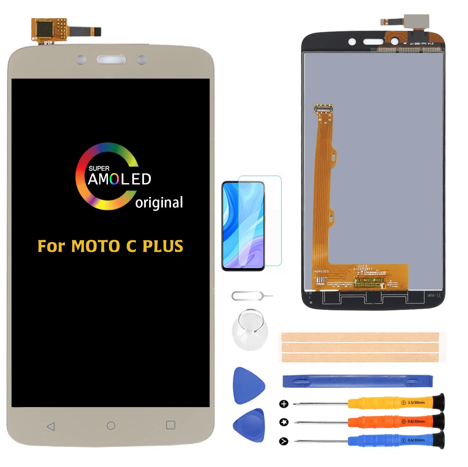 Écran LCD + Vitre Tactile Pour Lenovo Moto C Plus – Noir Avec Outils