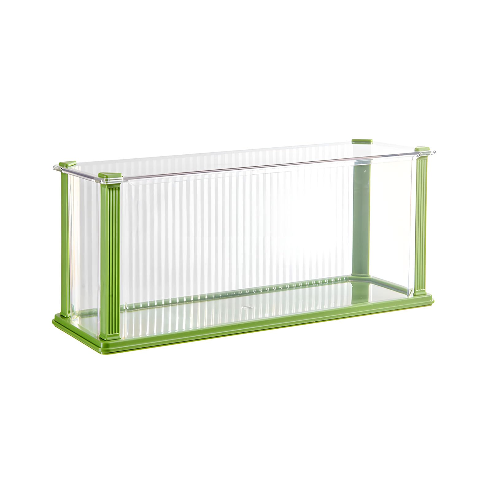 Stackable Clear Organizers for Box Collections with Waterproof Feature and Customizable Layout Doll Security Case