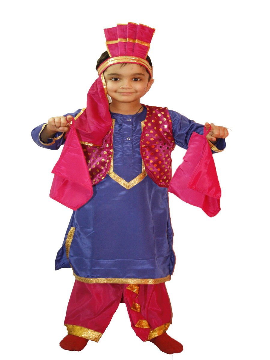 FancyDressWale Bhangra/Punjabi Boy Costume for Kids (4-6 yrs) (B01DBNHBKY) Amazon Price History, Amazon Price Tracker