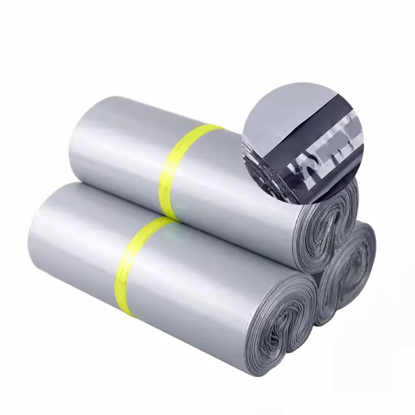 Sacchetti per Spedizioni in Plastica 50 pezzi buste postali personalizzate buste for abbigliamento impermeabili grigio argento custodia di stoccaggio PE sacchetto di imballaggio for corriere logistico