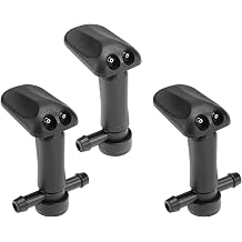 ECSiNG 3pcs Car Wiper Windshield Nozzle Set Including Two-Way Straight One-Way Left 12778850 12778849 Compatible with Saab Sports 9-3 2003-2011
