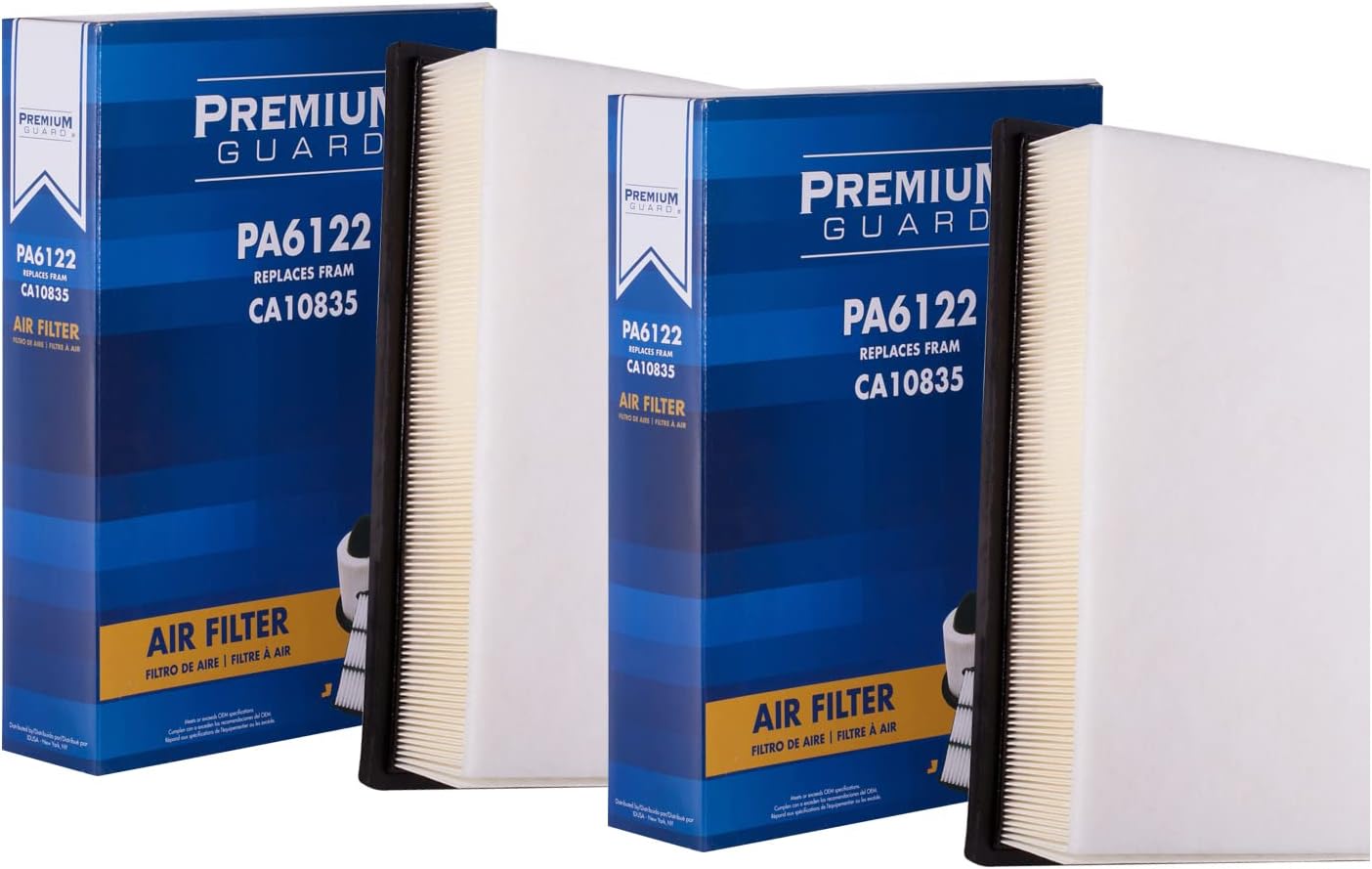 PG Engine Air Filter PA6122| Fits 2010-20 Toyota 4Runner, 2009-14 FJ Cruiser, 2010-20 Lexus GX460 (Pack of 2)