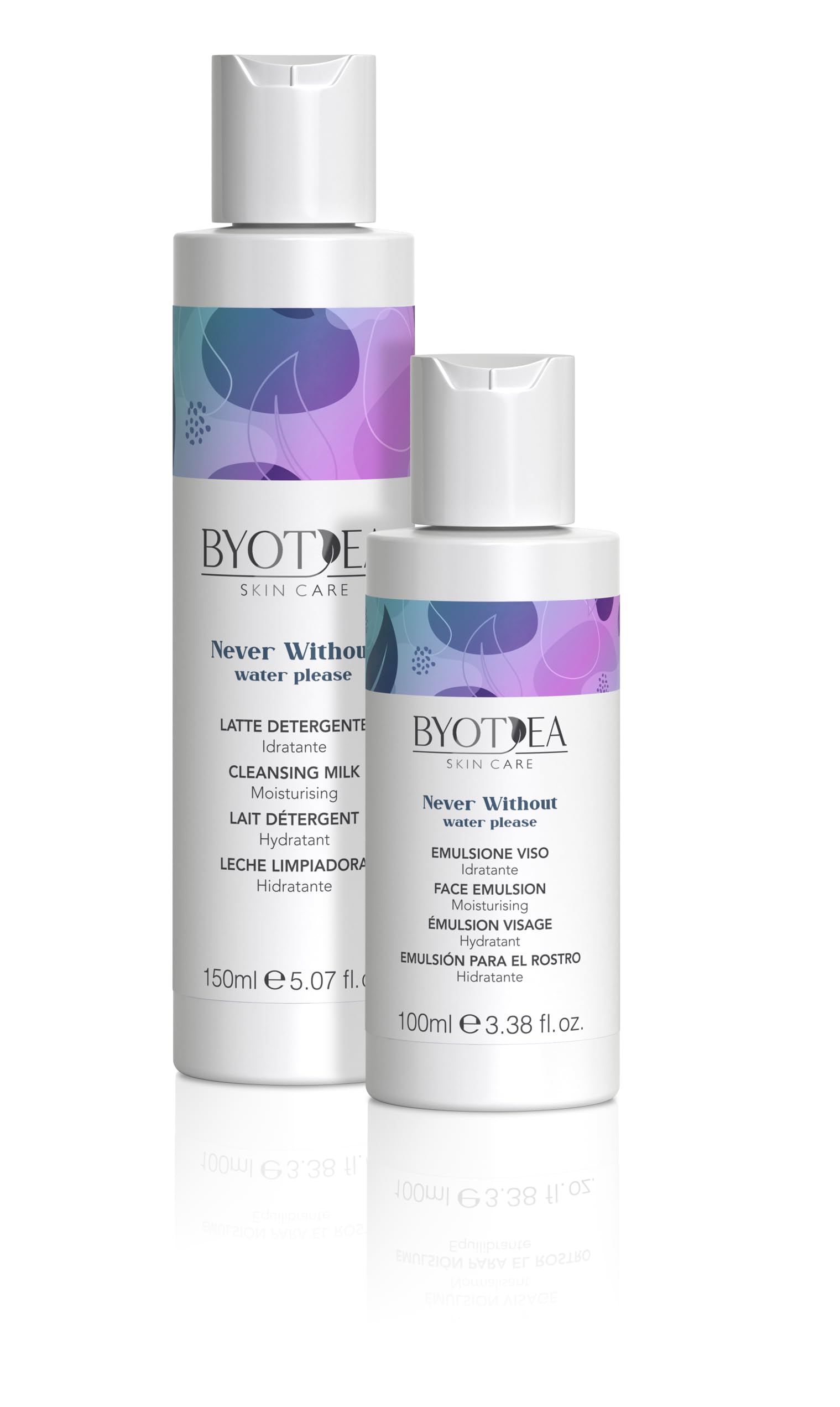 water please Emulsione Viso Idratante 100 ml Byotea, white, 1 ml (Pack of 1) - Image 3