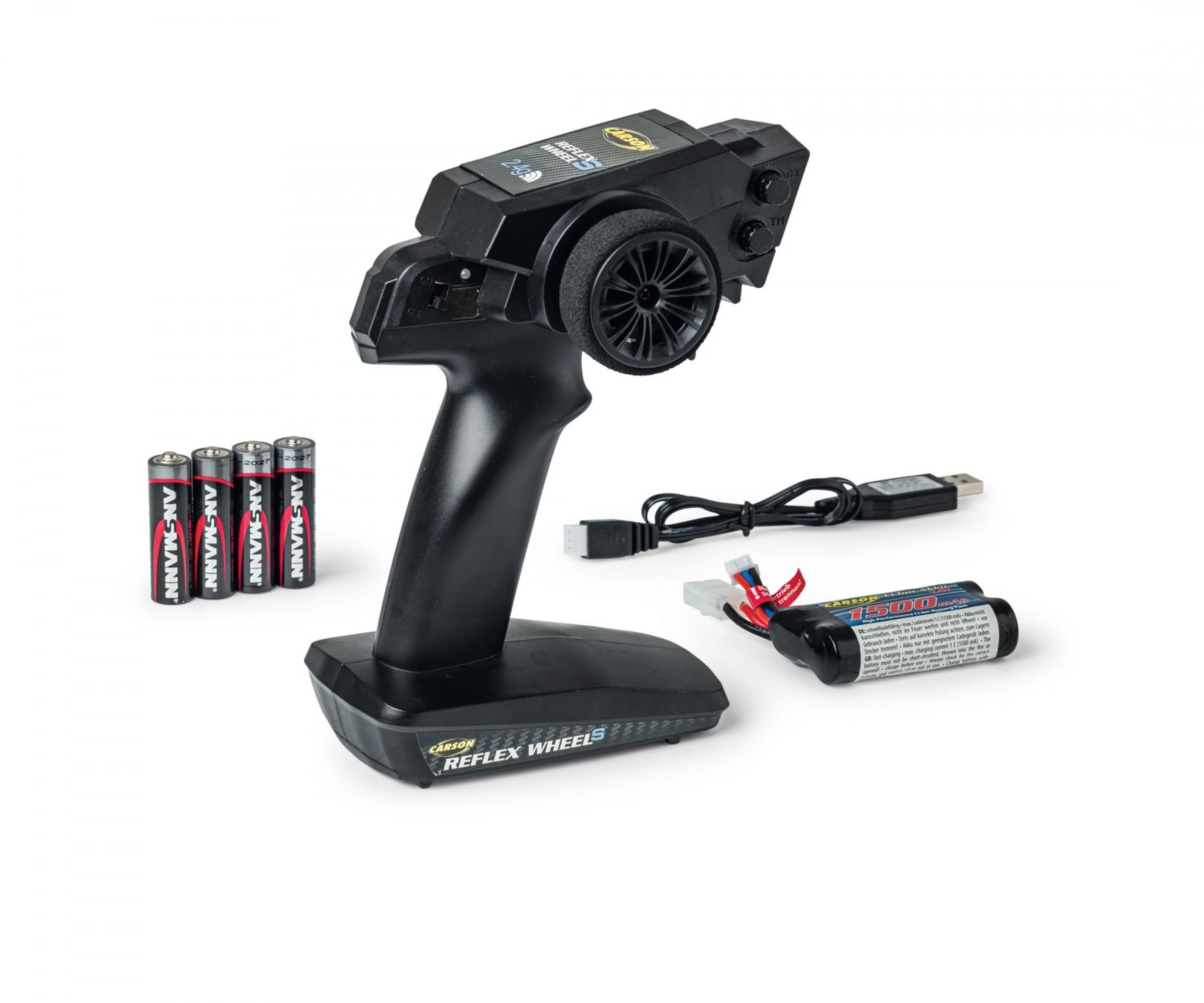 Carson 500404224 1:10 FE Cage Devil XL 2,4 GHz 100% RTR - zdalnie sterowany samochód, Offroad Truggy, w zestawie baterie i zdalne sterowanie, XL Truggy, żółty