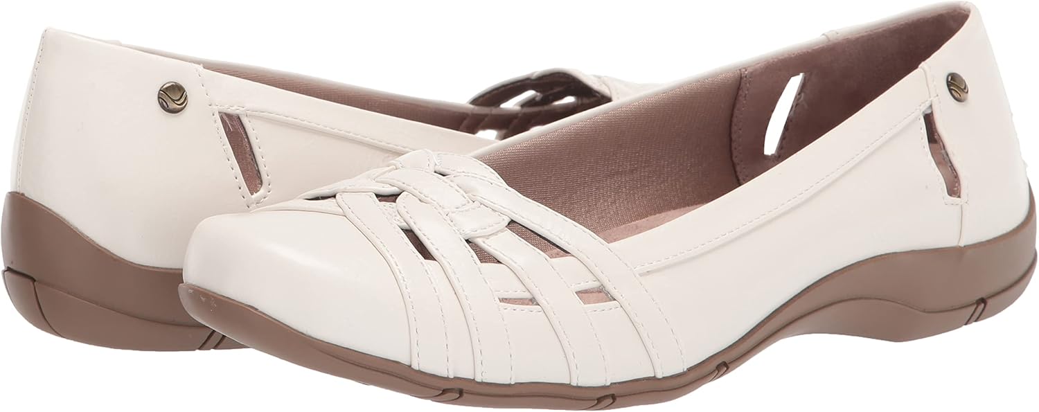 LifeStride Women's, Diverse Flats 5 White Sand