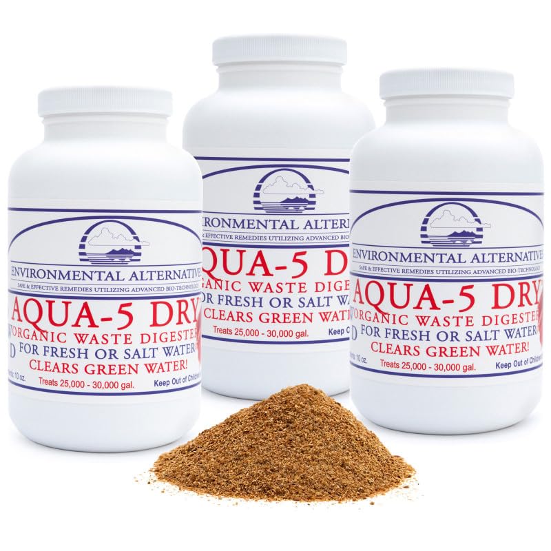 Aqua-5 Dry - Set di 3 contenitori per laghetti e laghetti da giardino, laghetto galleggiante per acqua pulita e filtraggio biologico