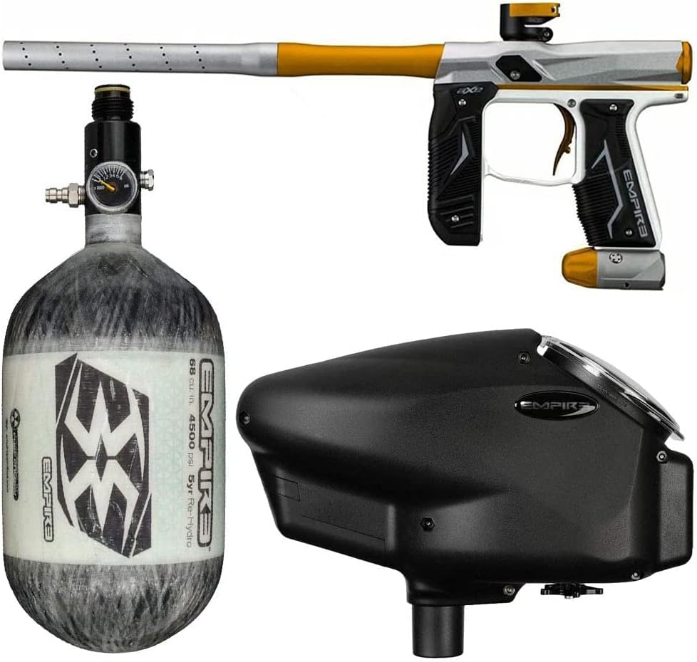 Empire Axe 2.0 Competition Paintball Gun Package Kit w/Air Tank and Halo Too Loader