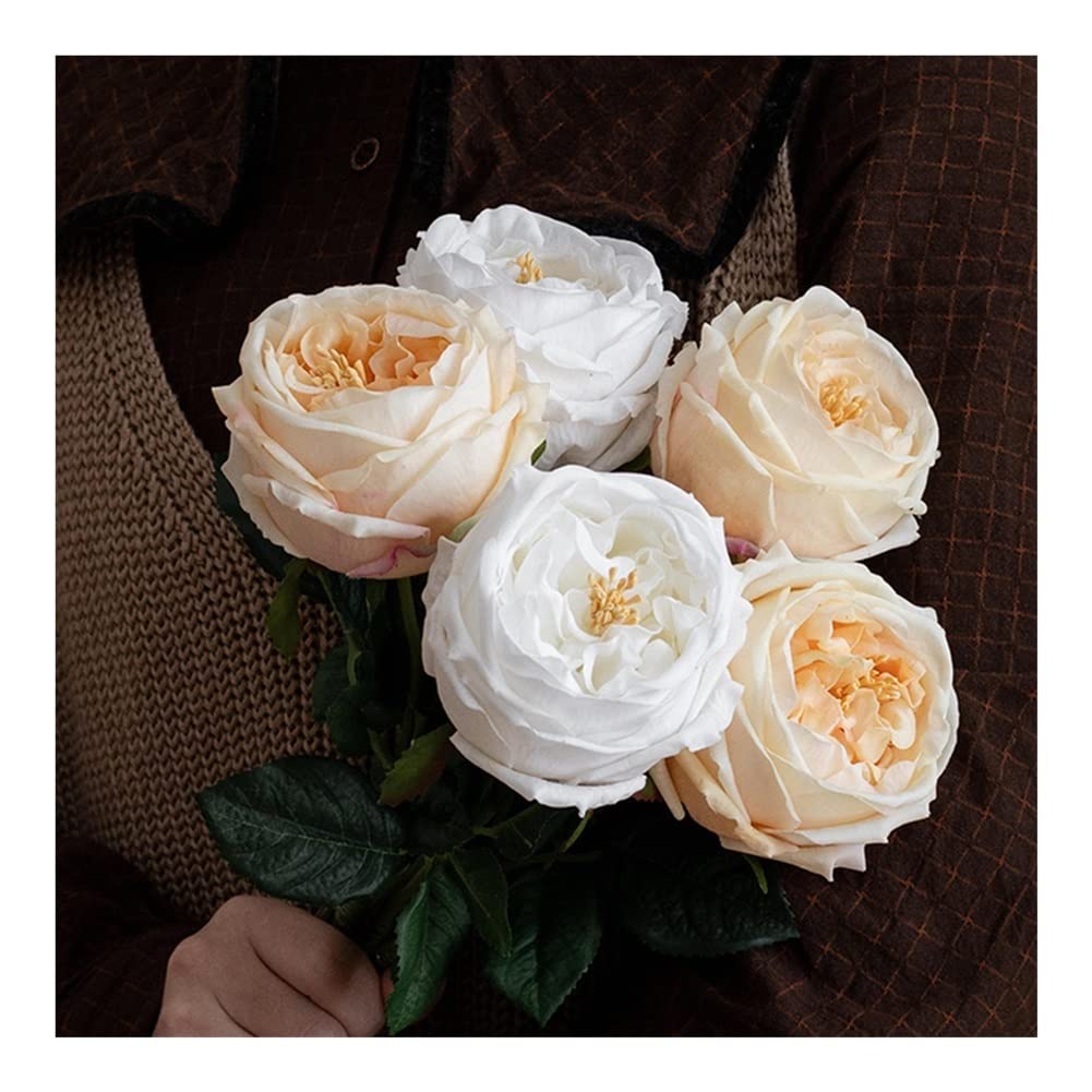XDLEDMKIZ Realistic Artificial Flowers, Simulation Roses Flower for Flower Arrangement, Fake Flowers for Home Wedding Centerpiece