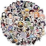 For 鬼滅の刃 ステッカー 50枚セット かわいいアニメ for 鬼滅の刃 シール 防水デカール 可愛い おしゃれ 漫画 DIYステッカー ダイアリー スーツケース スノーボード スーツケース ギター 車 水筒 自転車 スケートボード オートバイ ヘルメット PC 携帯電話 ノート ステッカー素材 テープ シール 学生 子供 記念日 ギフト 誕生日 プレゼント 日記 文房具