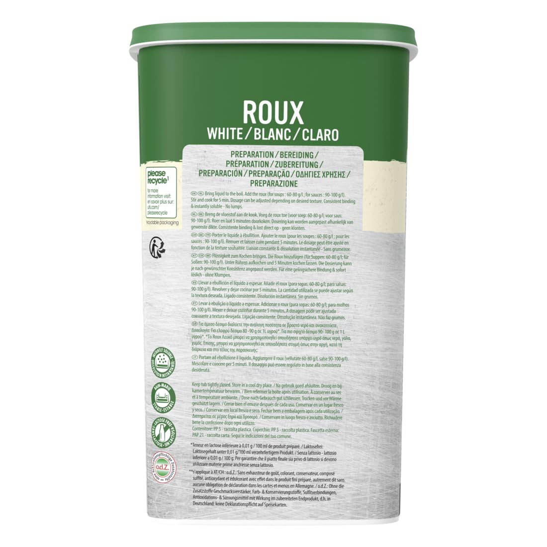 Knorr Roux Blanc Instantané Déshydraté 1kg (Lot de 4)