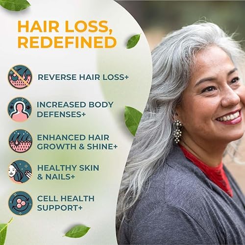 Miniatura 3 de Vital Hair Complex - Vitaminas para el crecimiento del cabello para mujeres y hombres - Biotina y vitamina B - Suplemento para el crecimiento del