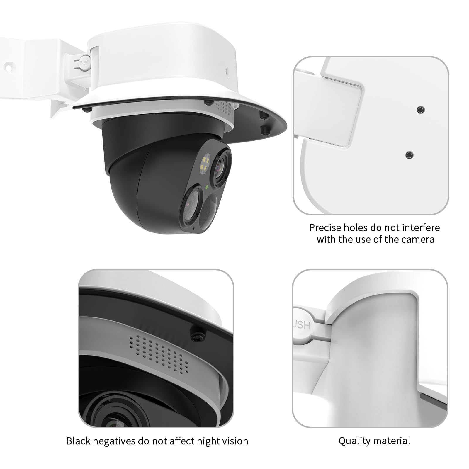 HOLACA Camera Mount for eufy Security SoloCam S340, 90° Wall Angle Bracket for eufy Security SoloCam S340 - Image 4