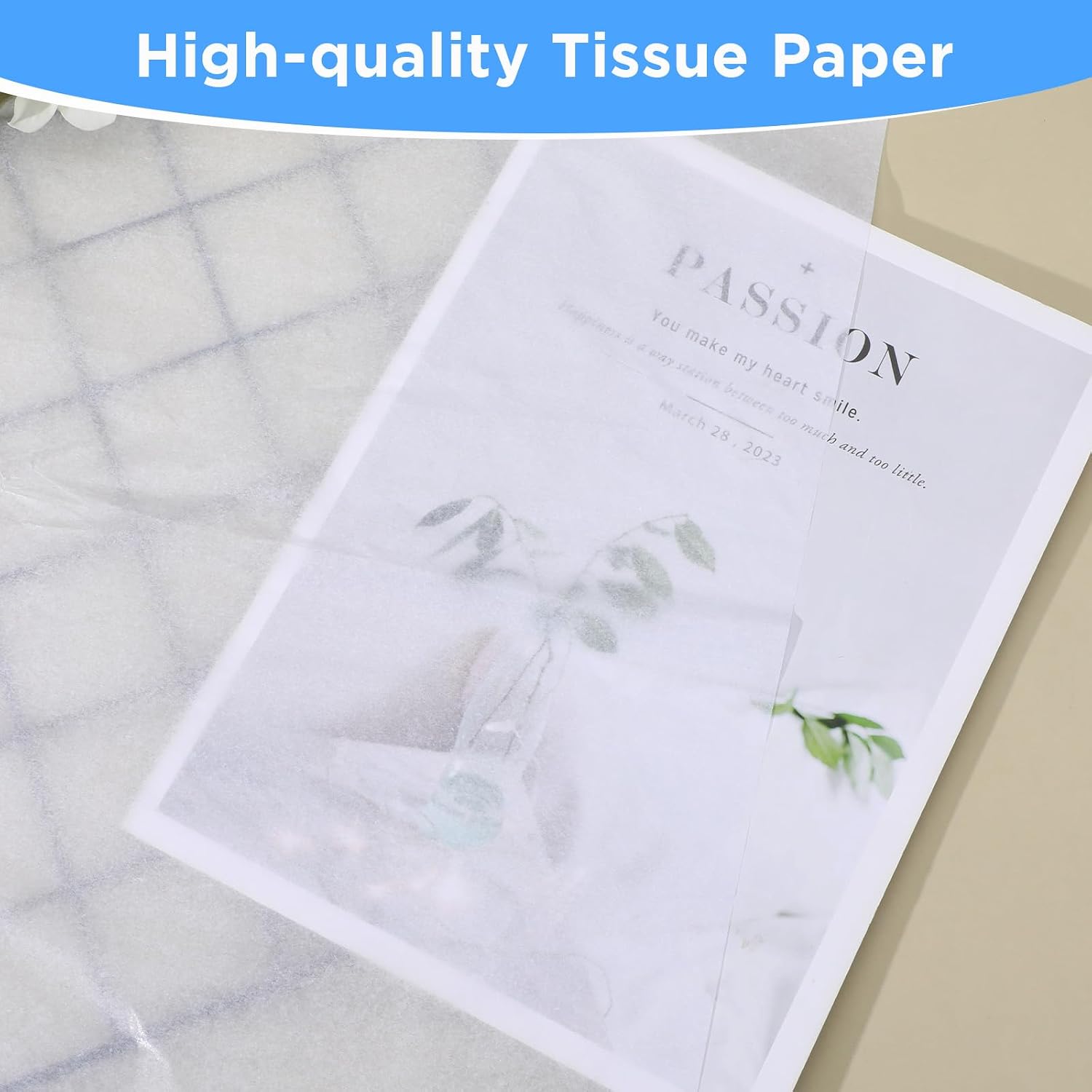 152 Sheets White Tissue Paper for Gift Bags, 27" x 19" Wrapping Tissue Paper Bulk for Wedding, Birthday, Christmas Gifts Packaging, DIY Crafts, Storage, Moving Packing, Party Decor