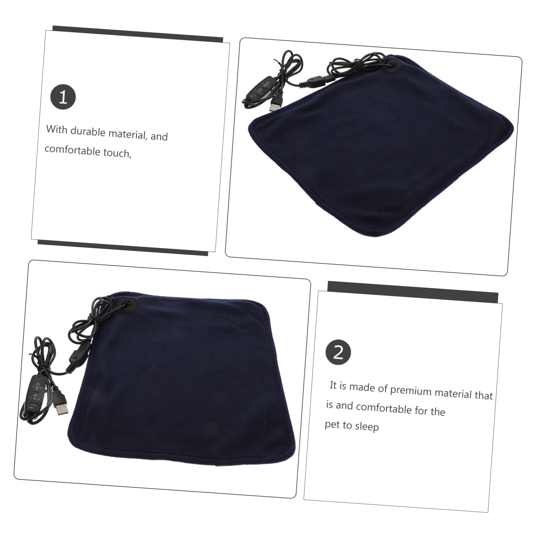 GALPADA Reptile Warming Sleep Mat Heating Pad Heat Pad for Reptiles Turtle Heating Mat Safe Cozy for Pets