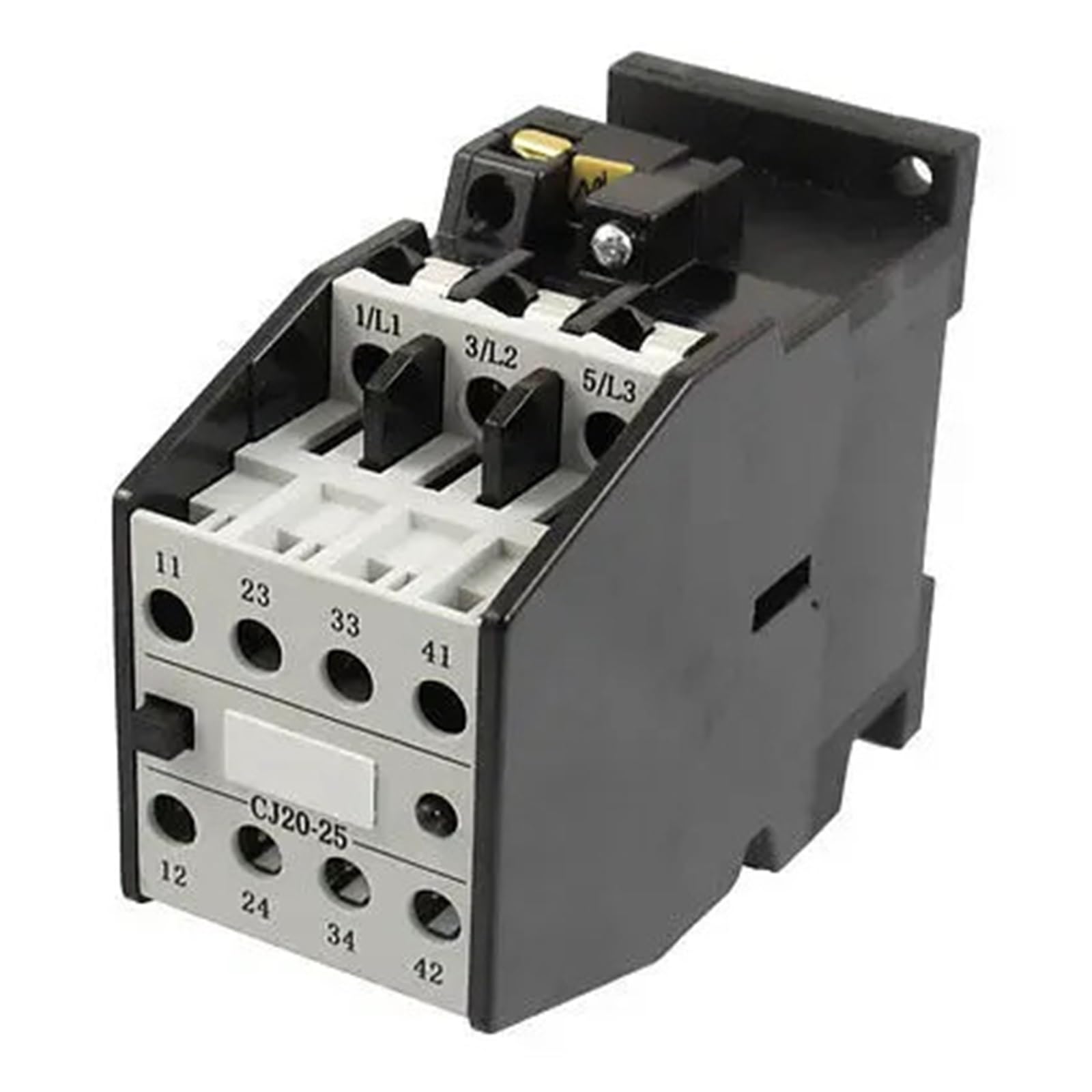 Contacteur moteur CJ20-25 tripolaire 32A bobine CA 110V 50Hz 2NO NC