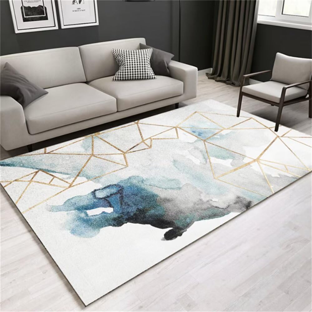 Tapis de chambre adulte au style peinture à l'encre