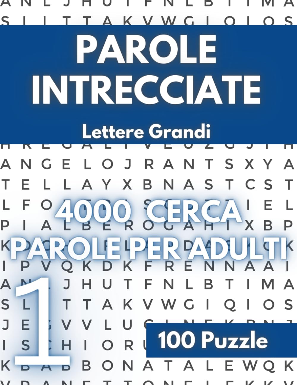 Parole intrecciate stampa grande per Adulti 2023 vol 5: Libro di ricerca di parole + 3000 parole