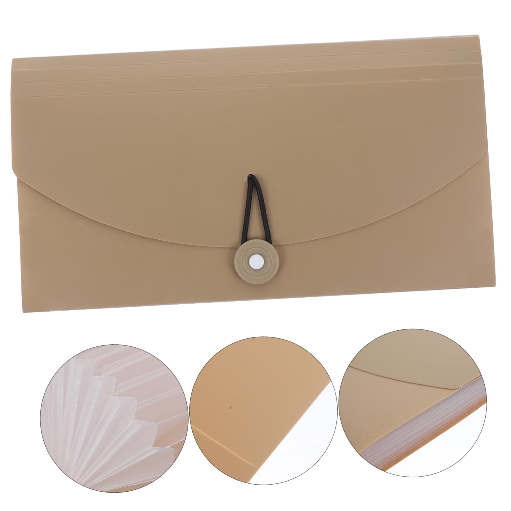 Homoyoyo Cartella Espandibile Per Documenti in Plastica Pp Organizer Fisarmonica e Etichette Colorate Per Classificare File Protetti Impermeabilmente