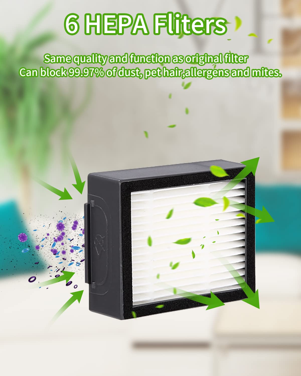 Kit Ricambi Per Roomba Serie E, I, J - 4 Spazzole Gomma, 6 Filtri HEPA, 6 Spazzole Laterali - Foto 12