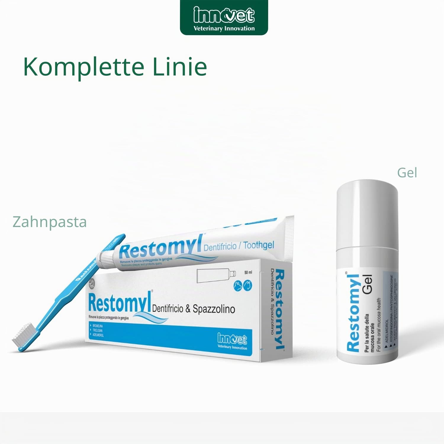 Innovet Restomyl Zahnpflege Gel für Hunde & Katzen, 30 ml