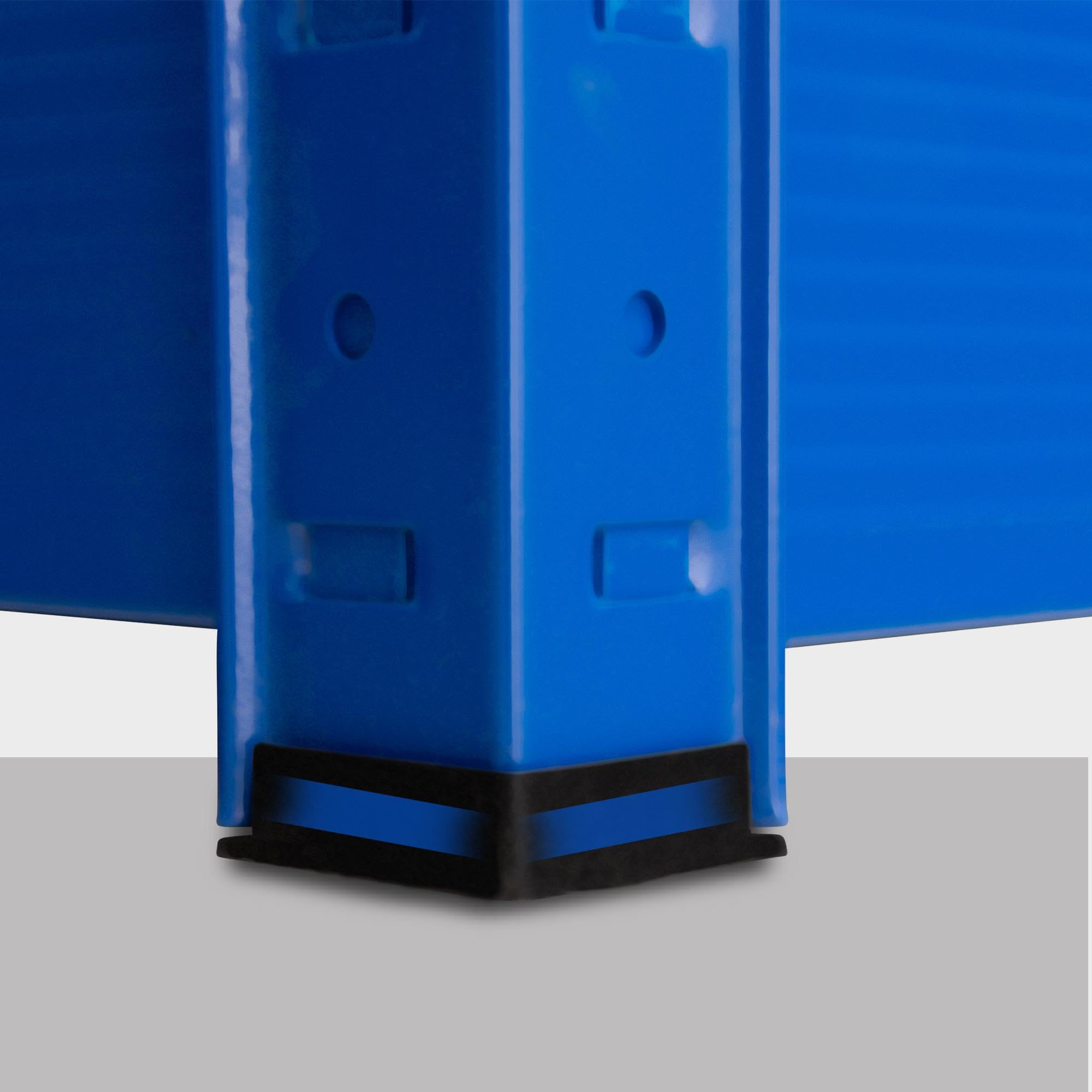 CLP Scaffale Zincato Professionale 160x60x180 Portata Tot 1400 kg E 350 kg per Ripiano I Scaffalatura Metallica 4 Mensole in Legno, Colore:Blu