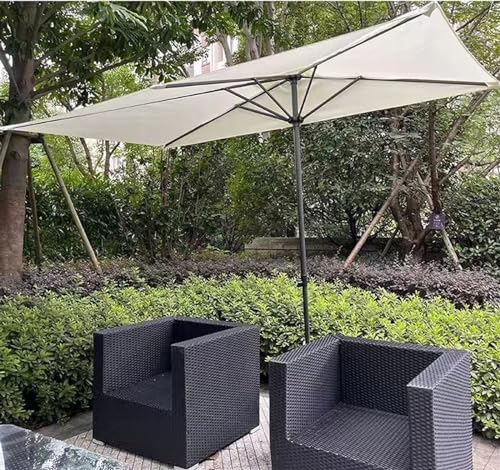 Sombrilla de playa y jardin de 2.5m color rojo para disfrutar de la terraza y el patio 4