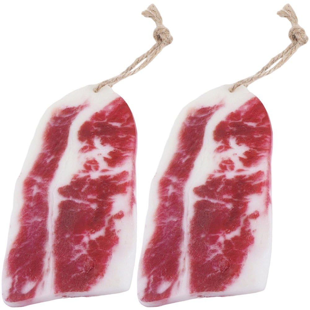 hzzsbu 2 Pcs Fake Beef Steak Model Prop, Realistic Food Steak Ornament Simulation Food Meat Model for Home Restaurant Photography Display