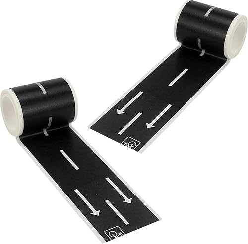 Miniatura 1 de BOROLA Cinta de ferrocarril de carretera para autos de juguete, trenes de pista, perfecta para mantener a tus hijos alejados de las pantallas,