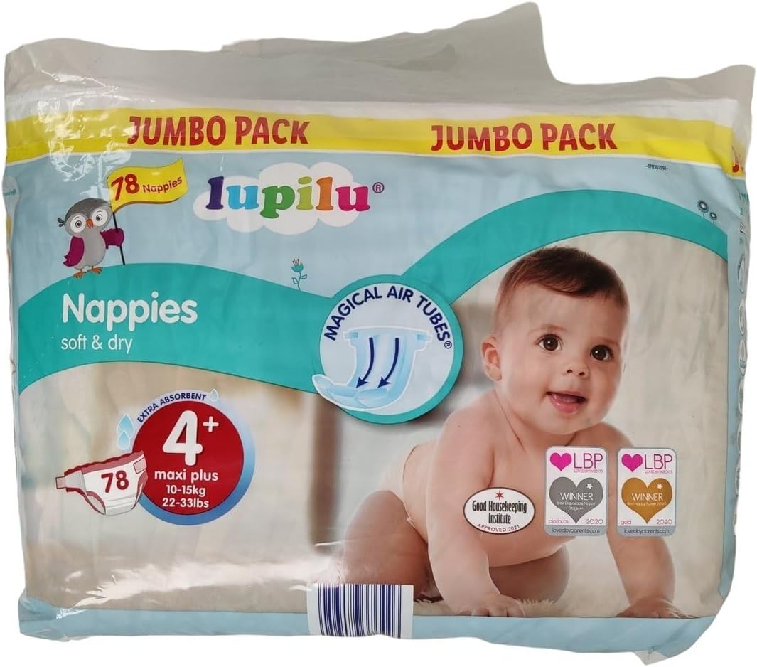Lupilu Size 4+ Nappies Maxi+ Jumbo 78 Pack Amazon.co.uk Baby Products