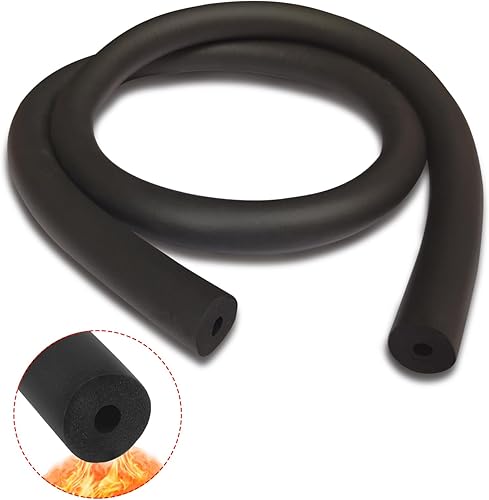 Tubo de espuma de aislamiento de tubería de 17 pulgadas (0.138 in) de diámetro interior, tubo de aislamiento térmico de 3.3 pies de longitud,