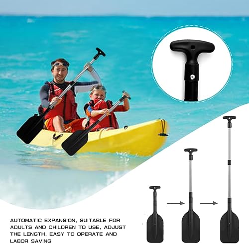 Miniatura 6 de YOLUFER Remo telescópico para kayak, rafting, barco, remos, canoa, 1 ud