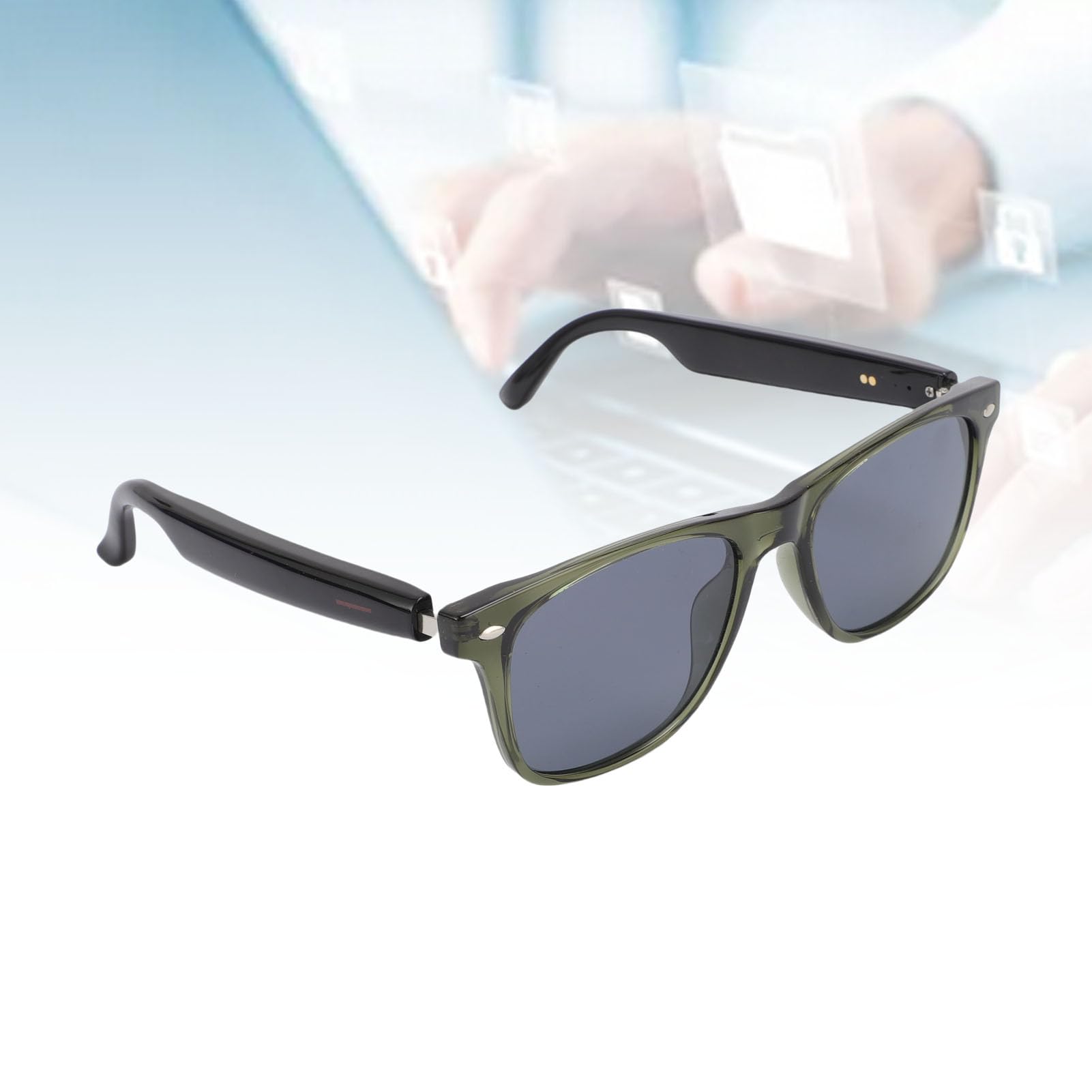 Smart Glasses with AI Translation, Bluetooth 5.3 Glasses for 144 Languages Real Time Translation, Blue Light Filtering Lenses, Open Ear Audio, 8H Battery, Lightweight for Travel