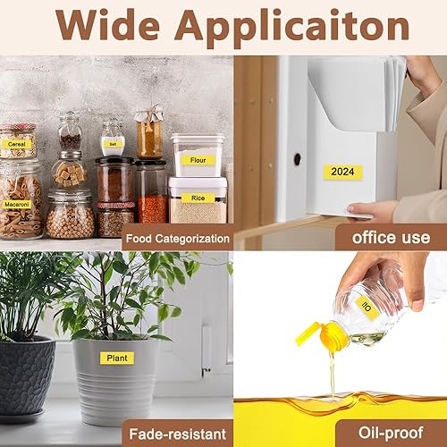 Vista 39 de Hehua Tze - Cinta negra laminada de 0.945 in y 0.94 pulgadas compatible con Brother P-Touch TZe-354 TZe354 TZ-354 TZ354 etiqueta para Ptouch PT D600