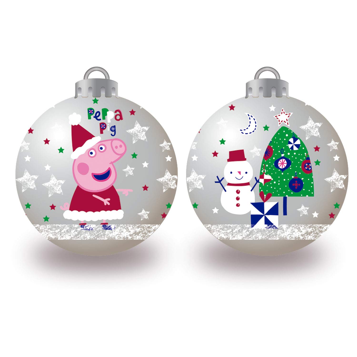 ARDITEX PP14020 Pack de 10 Bolas árbol de Navidad diámetro 6cm. de EONE-Peppa Pig