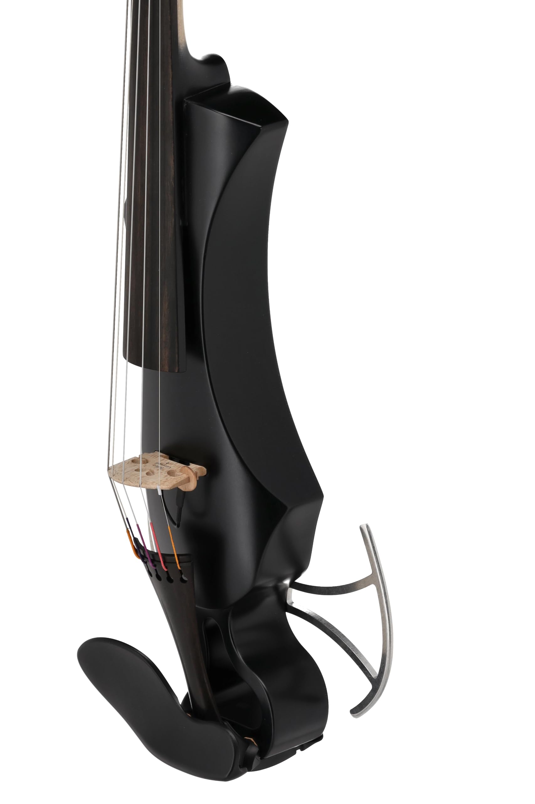 Violino elettrico GEWA, violino elettronico, Novita 3.0 nero con adattatore per poggiaspalla, 5 corde