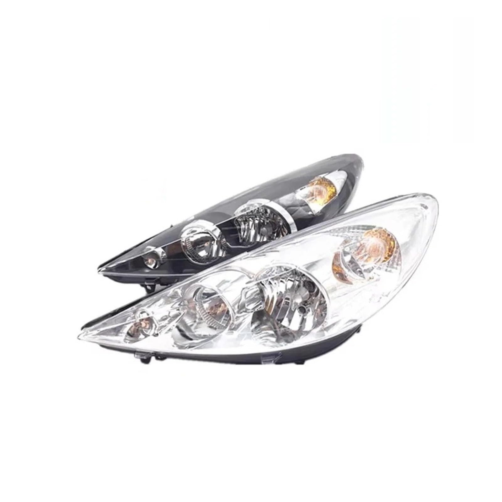 Fanale Anteriore Per Peugeot 207 2009 2010 2011 2012 2013 Fari Auto Gruppo Fari Sostituzione Lampada Anteriore Luci Auto Completo(Black Right)