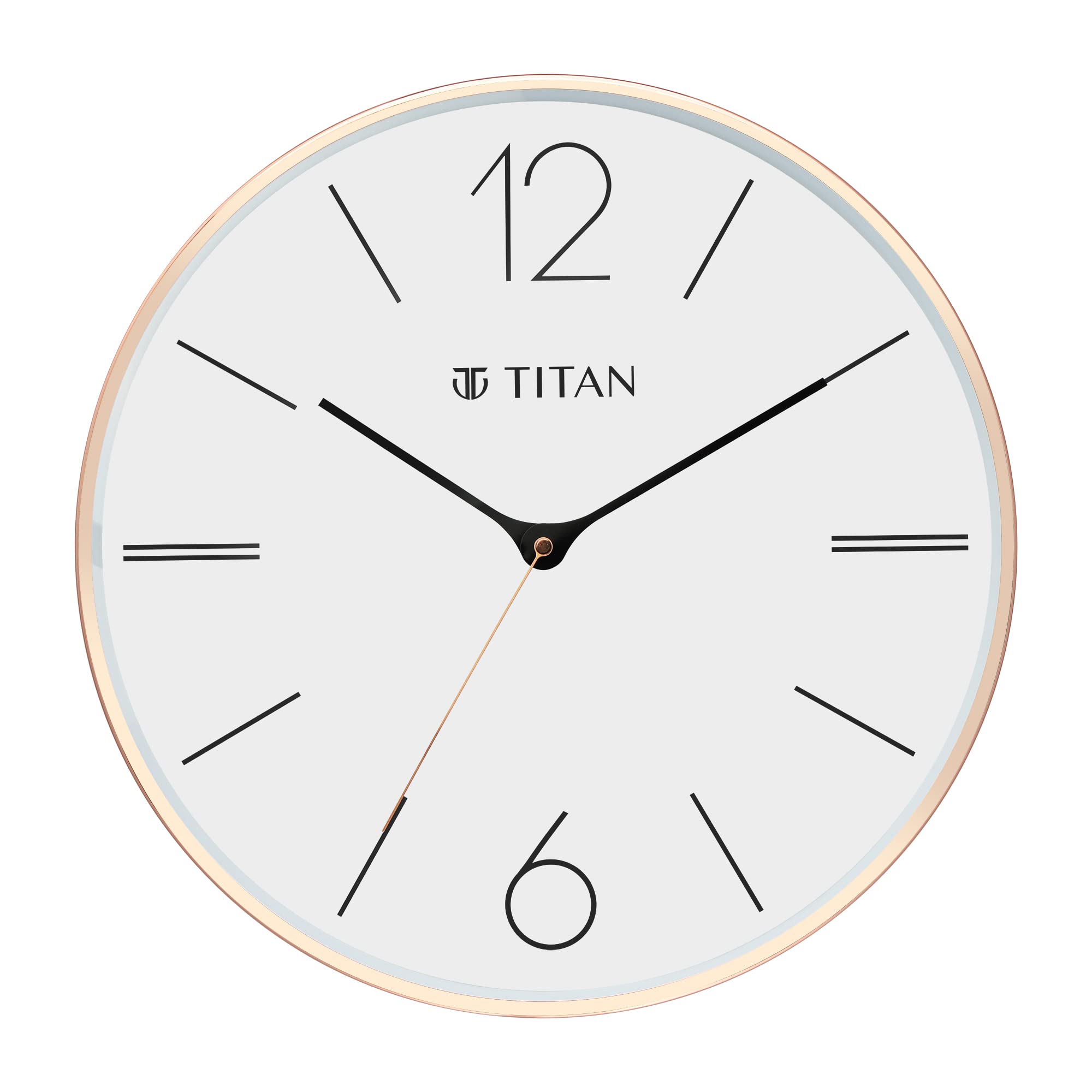 Titan Metal Contemporary Rose Gold Analog Wall Clock with Silent Sweep Technology, 40.0 X40.0 Cm (Large) (B09K4HFY3P) Amazon Price History, Amazon Price Tracker