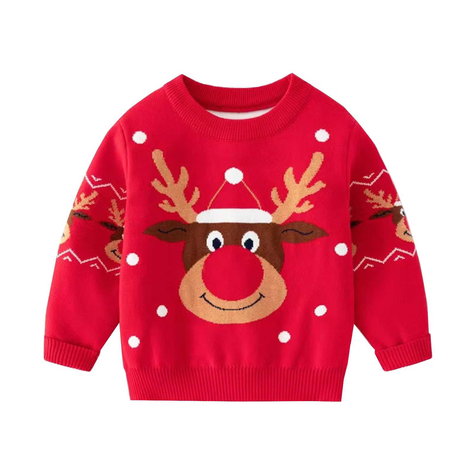 Ugly Christmas Sweater for Girls Funny Xmas Knit Pullover Shirts Kids Child Holiday Jumper Tops Outfit 2-14 Years