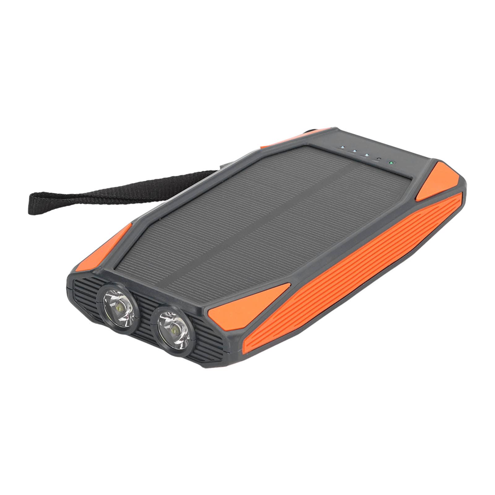 Power Bank Solare con Ricarica Rapida 10000mAh, Pannello | Ricarica wireless, doppie porte USB, compatibile per esterni, materiale ABS, design leggero