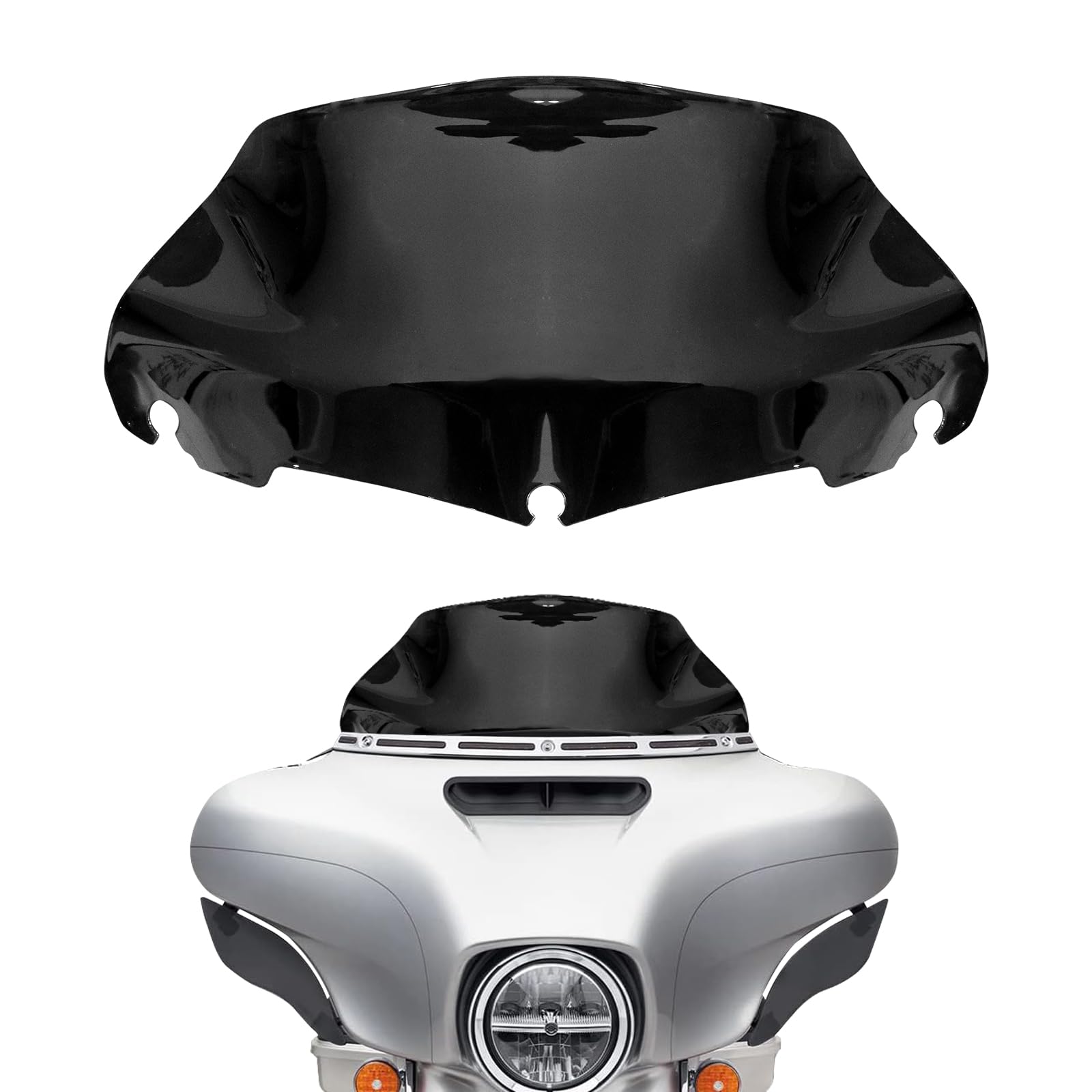 totiancong 9" Windshield Windscreen for 2014-2024 Harley Davidson Touring Street Glide Electra Glide/Ultra Limited/Tri Glide FLHT FLHX FLHXS FLHTK,