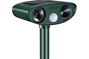 Ultrasonic Animal Repellent: Solar Powered Deterrent for Cats, Deer, and More