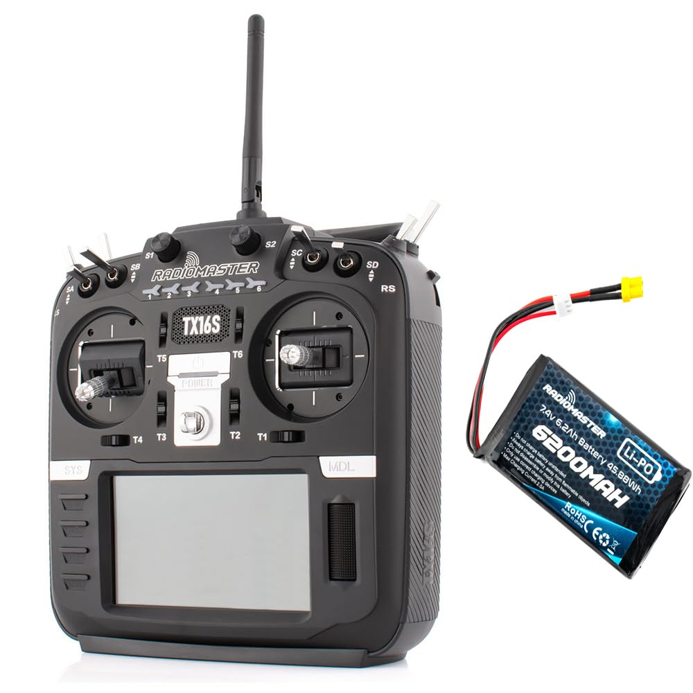 Amazon.com: RadioMaster TX16S MKII V4.0 16CH 2.4G Hall Gimbals