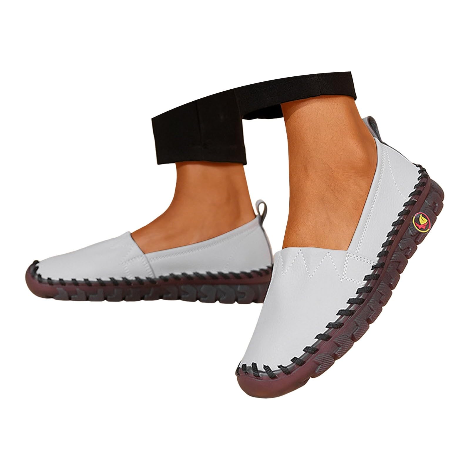 Zapatos de mujer descalzos zapatillas ortopédicas cómodas sin dolor zapatos de cuero transpirables impermeables para correr zapatos de punta ancha zapatos deslizantes en zapatos descalzos